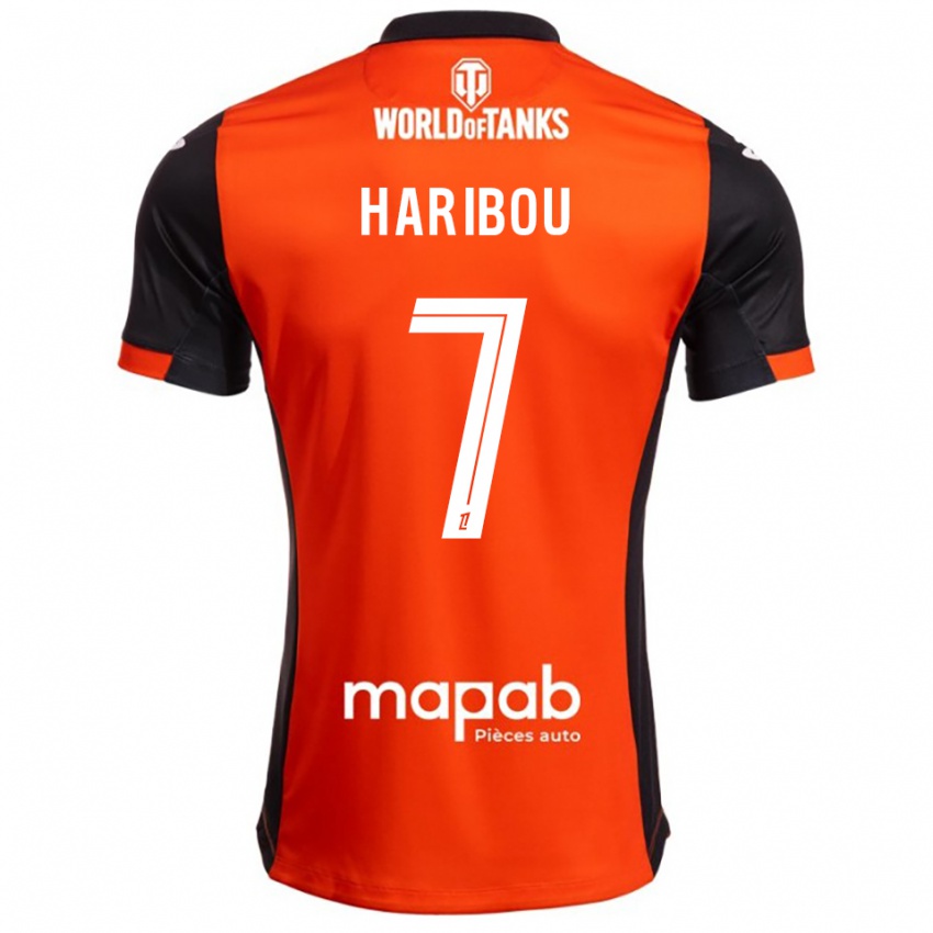 ילדים Samir Haribou #7 שחור כתום ג'רזי ביתית 2025/26 חולצה קצרה