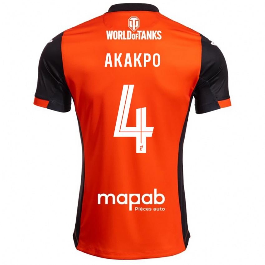 ילדים איזק אקקפו #4 שחור כתום ג'רזי ביתית 2025/26 חולצה קצרה