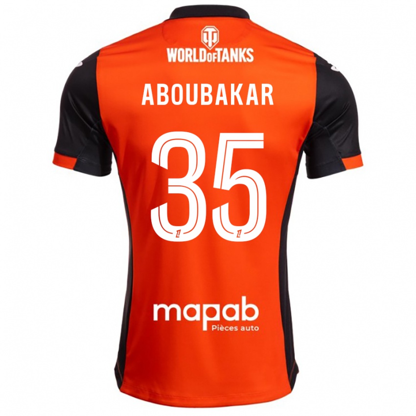 ילדים סידיק אבובאכר #35 שחור כתום ג'רזי ביתית 2025/26 חולצה קצרה