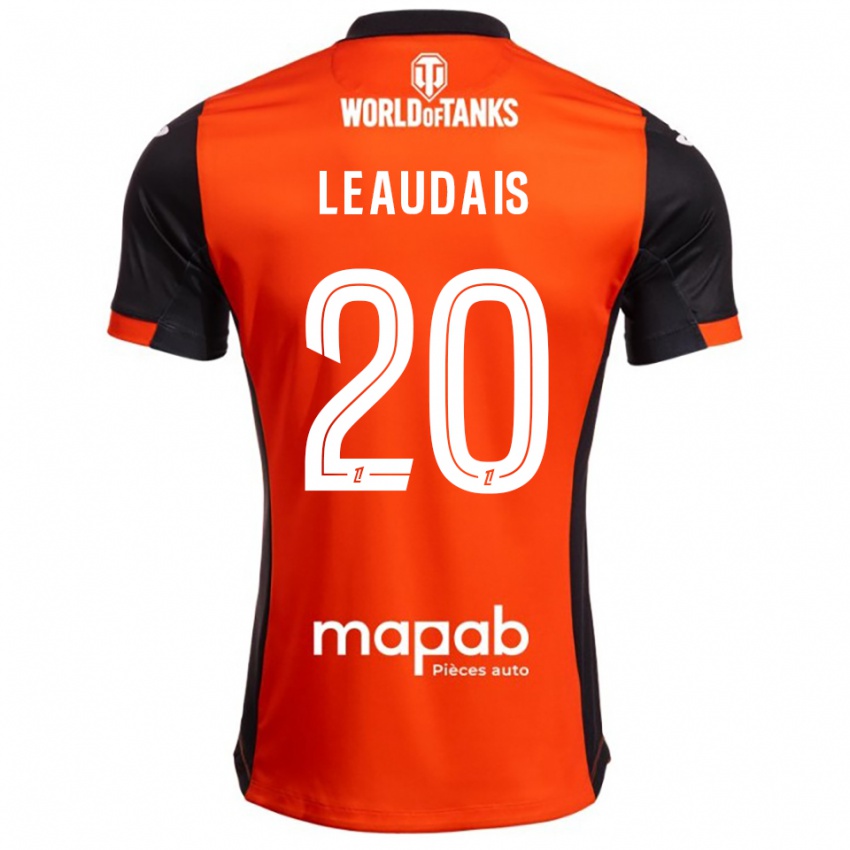 ילדים Lucas Leaudais #20 שחור כתום ג'רזי ביתית 2025/26 חולצה קצרה