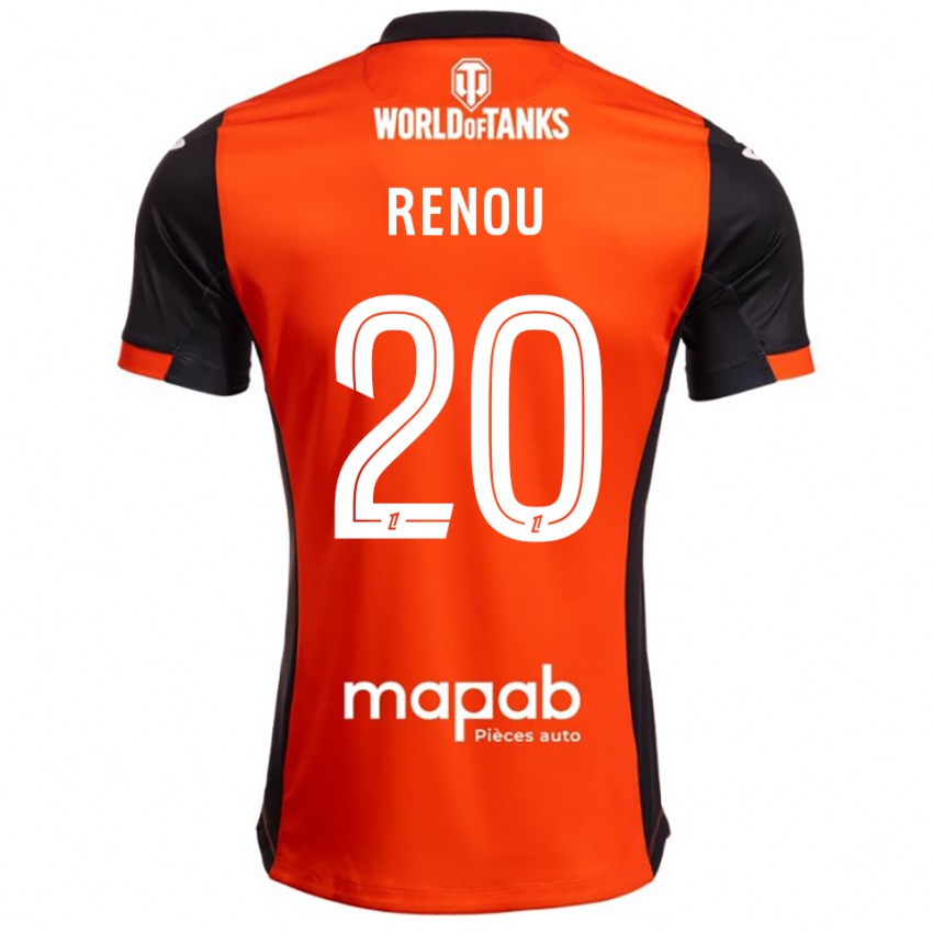 ילדים Camille Renou #20 שחור כתום ג'רזי ביתית 2025/26 חולצה קצרה