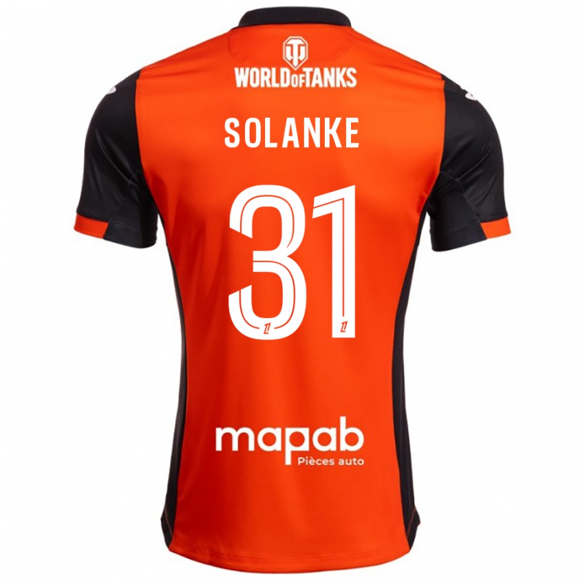 ילדים Ade Solanke #31 שחור כתום ג'רזי ביתית 2025/26 חולצה קצרה