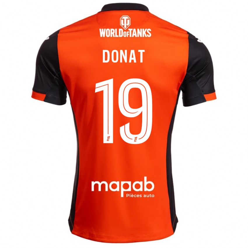 ילדים נועה דונאט גומיס #19 שחור כתום ג'רזי ביתית 2025/26 חולצה קצרה