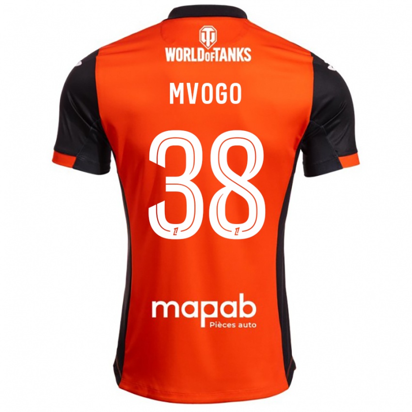 ילדים איבון מבוגו #38 שחור כתום ג'רזי ביתית 2025/26 חולצה קצרה