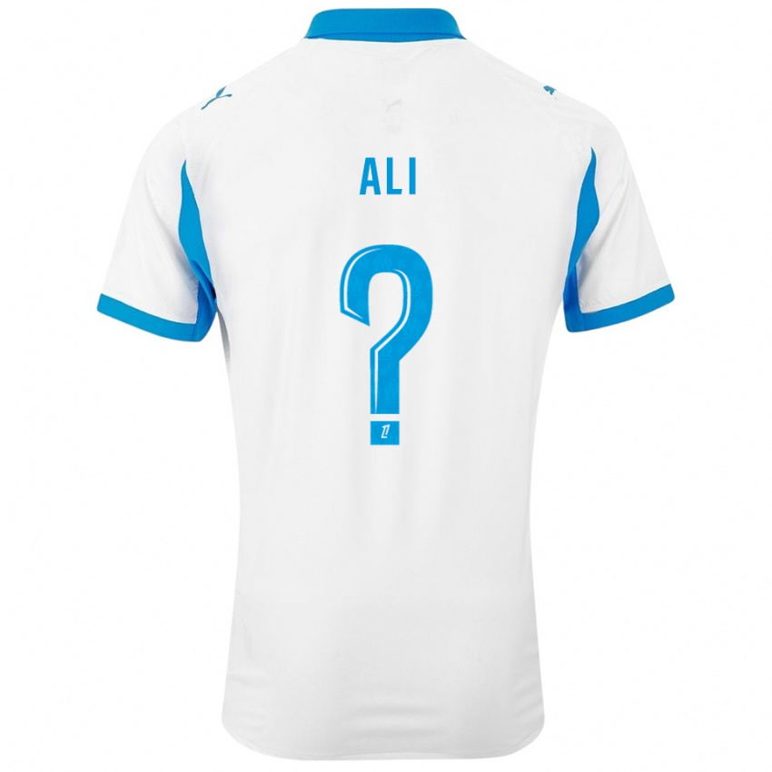 ילדים אזהאר עלי #0 לבן תכלת ג'רזי ביתית 2025/26 חולצה קצרה