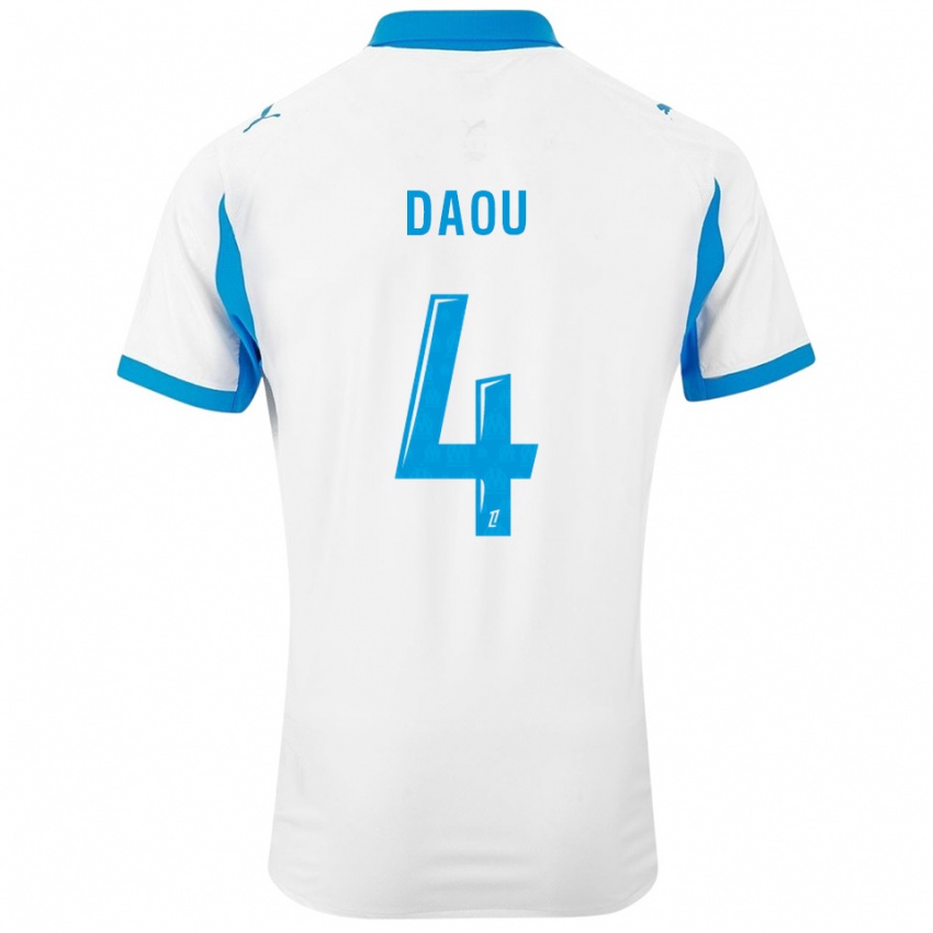 ילדים ריימאנה דאו #4 לבן תכלת ג'רזי ביתית 2025/26 חולצה קצרה