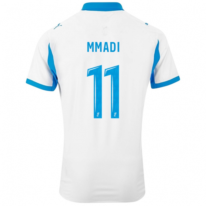 ילדים Tadjidine Mmadi #11 לבן תכלת ג'רזי ביתית 2025/26 חולצה קצרה