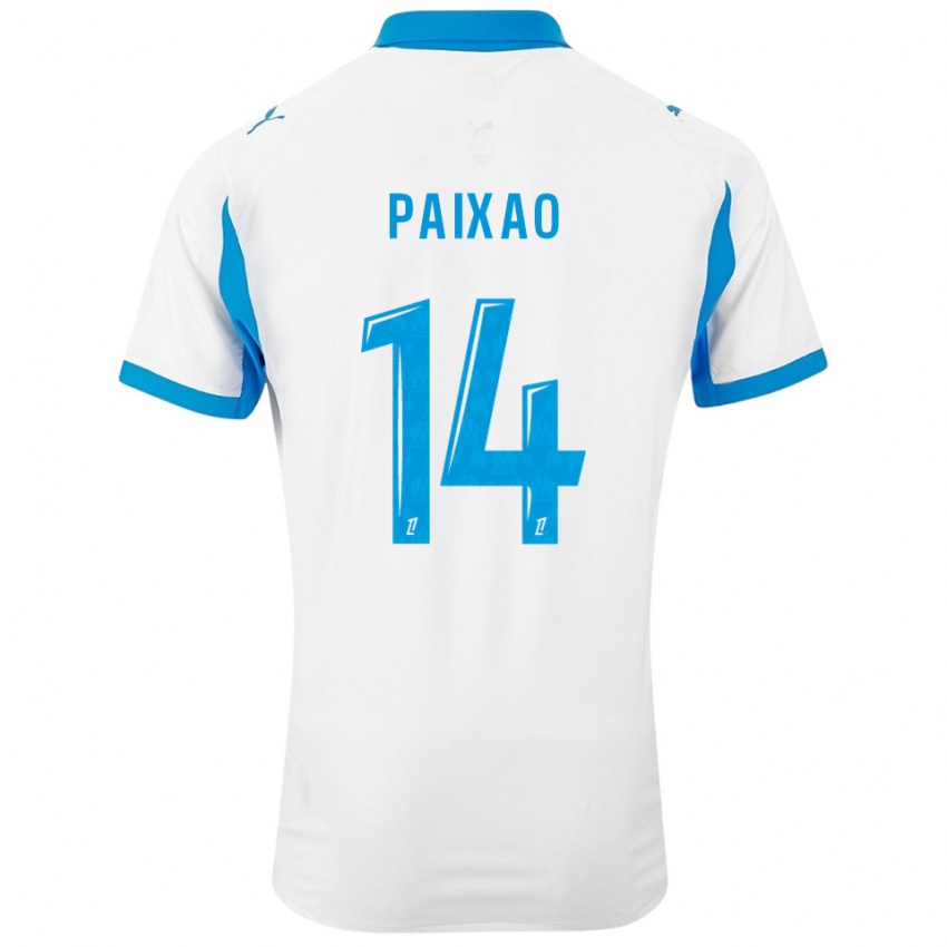 ילדים איגור פאישאו #14 לבן תכלת ג'רזי ביתית 2025/26 חולצה קצרה