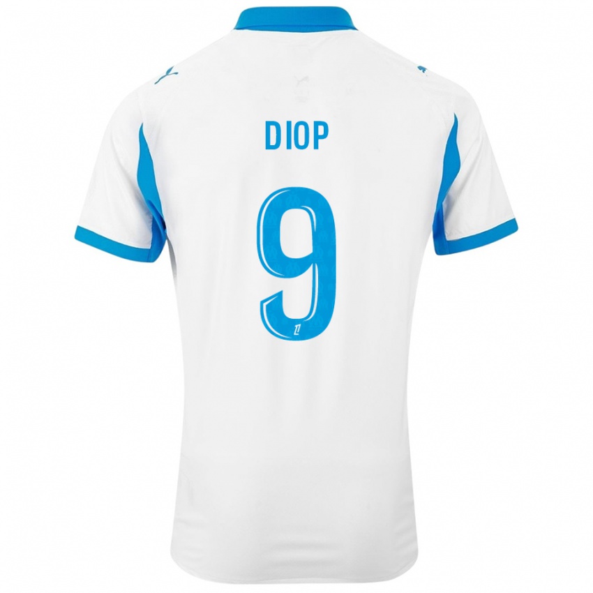 ילדים מאמה דיופ #9 לבן תכלת ג'רזי ביתית 2025/26 חולצה קצרה