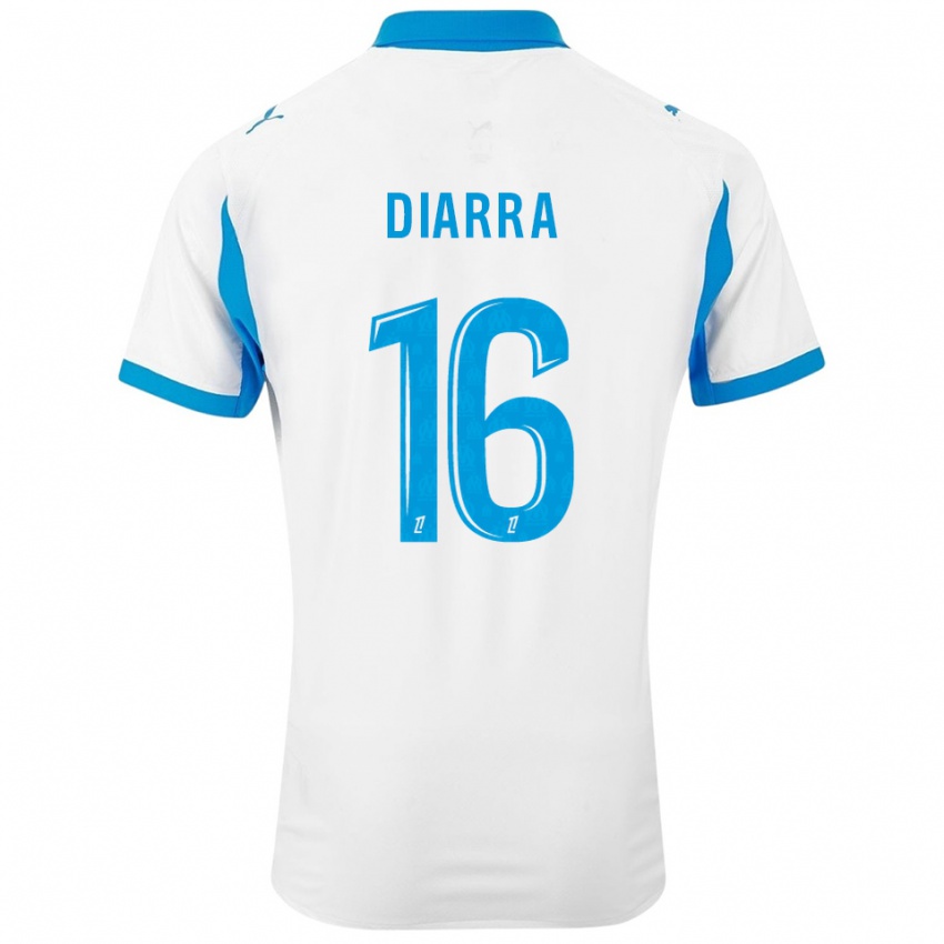 ילדים שייק דיארה #16 לבן תכלת ג'רזי ביתית 2025/26 חולצה קצרה