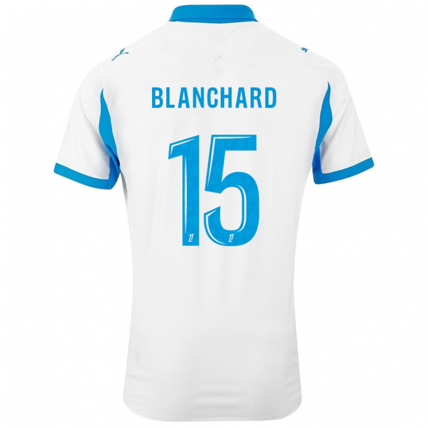 ילדים נינון בלנצ׳רד #15 לבן תכלת ג'רזי ביתית 2025/26 חולצה קצרה