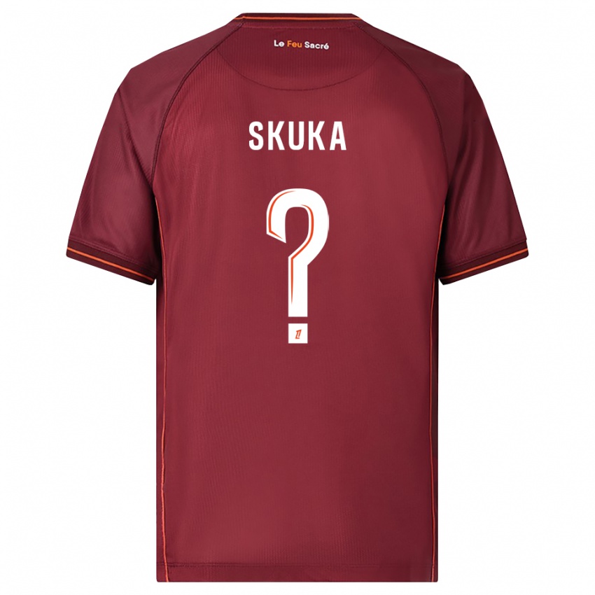 ילדים דזוליאנו סכוכה #0 בורדו לבן ג'רזי ביתית 2025/26 חולצה קצרה