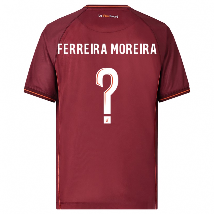 ילדים Ruben Ferreira Moreira #0 בורדו לבן ג'רזי ביתית 2025/26 חולצה קצרה