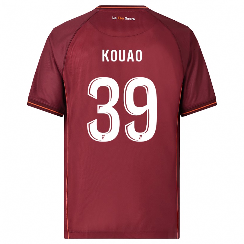 ילדים קופי קואו #39 בורדו לבן ג'רזי ביתית 2025/26 חולצה קצרה