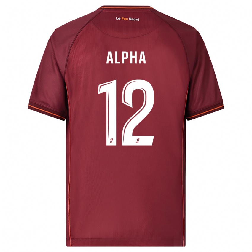 ילדים אלפא אמאדו טורה #12 בורדו לבן ג'רזי ביתית 2025/26 חולצה קצרה