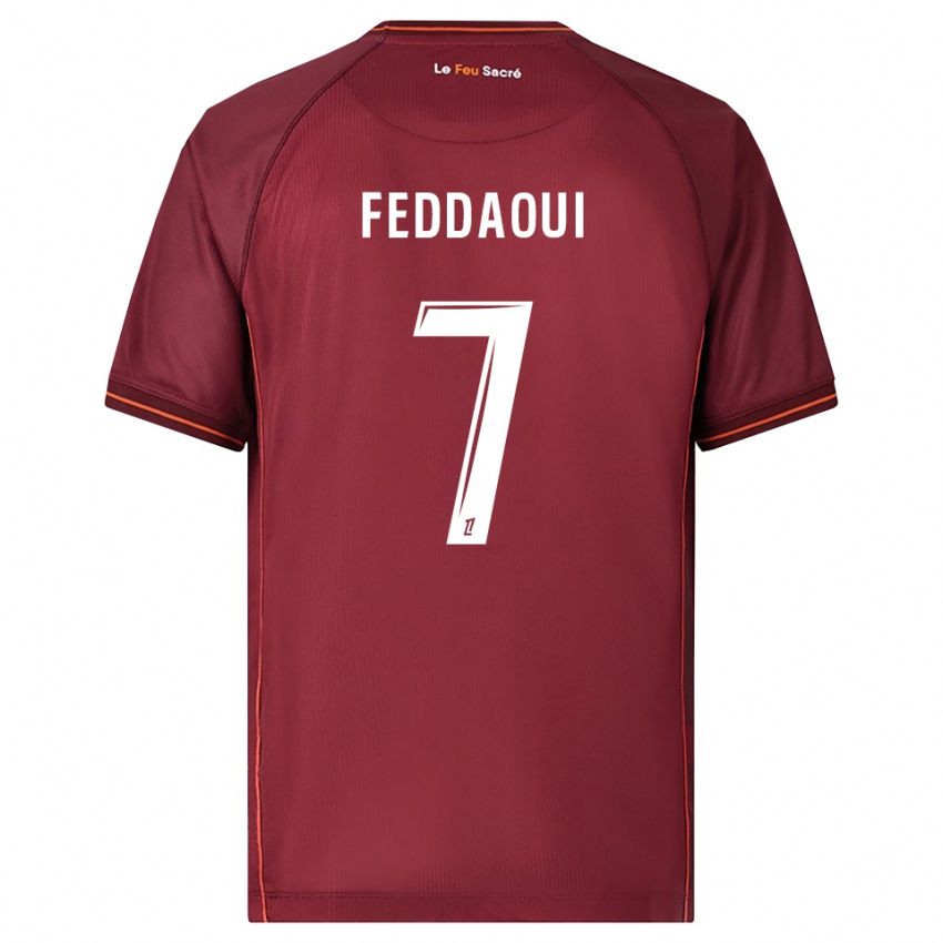 ילדים ליינה פדאווי #7 בורדו לבן ג'רזי ביתית 2025/26 חולצה קצרה