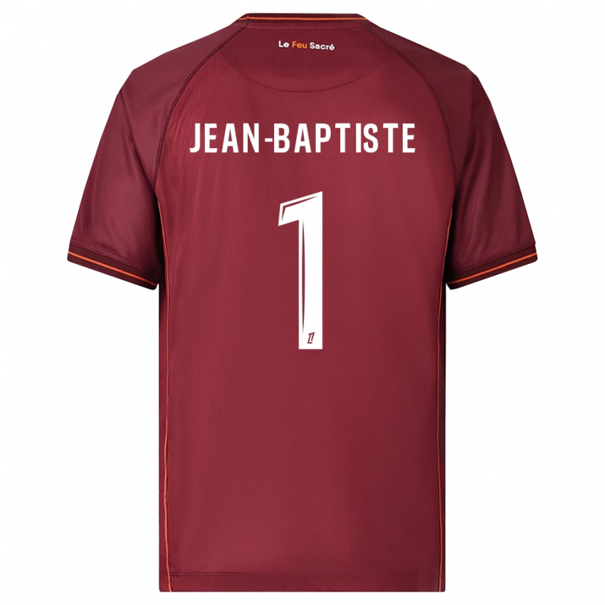 ילדים Romain Jean-Baptiste #1 בורדו לבן ג'רזי ביתית 2025/26 חולצה קצרה