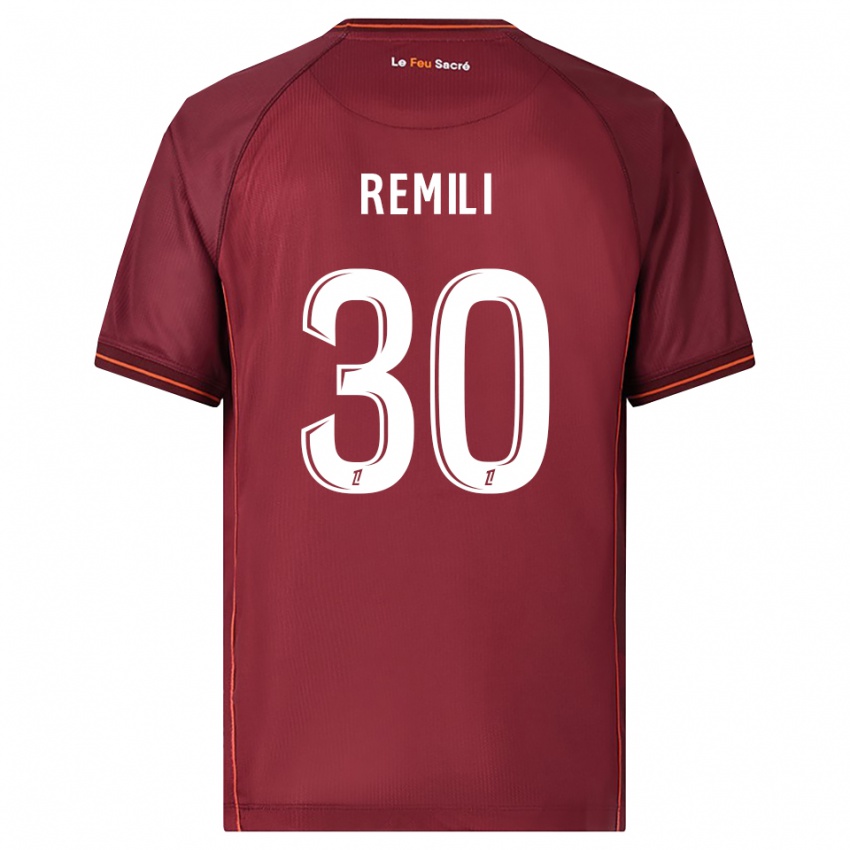 ילדים Célia Remili #30 בורדו לבן ג'רזי ביתית 2025/26 חולצה קצרה