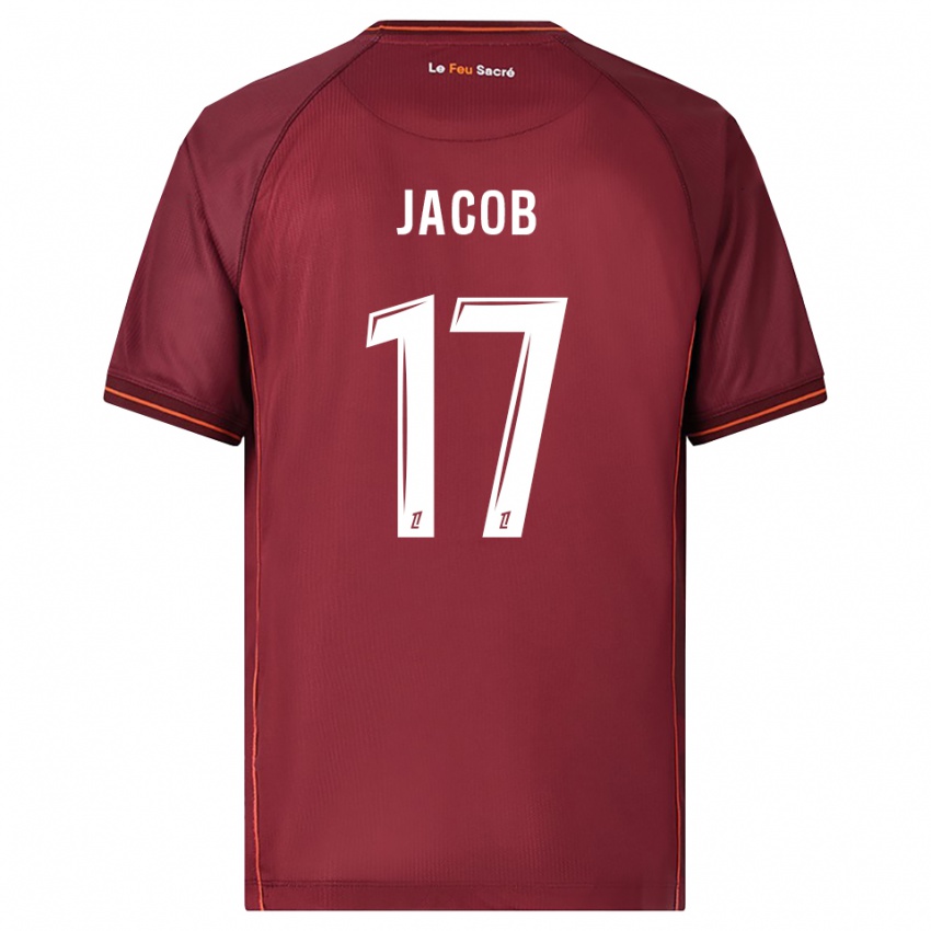 ילדים Lisa Jacob #17 בורדו לבן ג'רזי ביתית 2025/26 חולצה קצרה