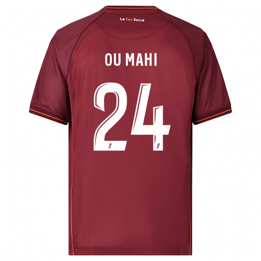 ילדים אינס אואו מאהי #24 בורדו לבן ג'רזי ביתית 2025/26 חולצה קצרה
