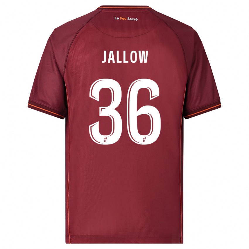 ילדים אייבלי ג'לו #36 בורדו לבן ג'רזי ביתית 2025/26 חולצה קצרה