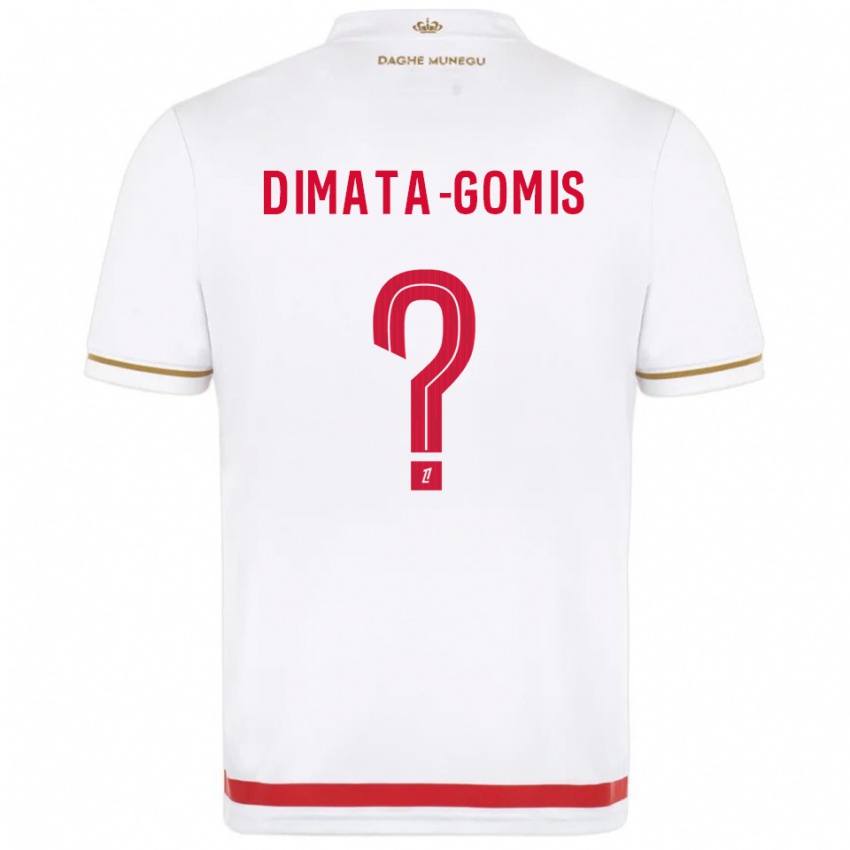 ילדים Kamron Dimata-Gomis #0 אדום לבן ג'רזי ביתית 2025/26 חולצה קצרה