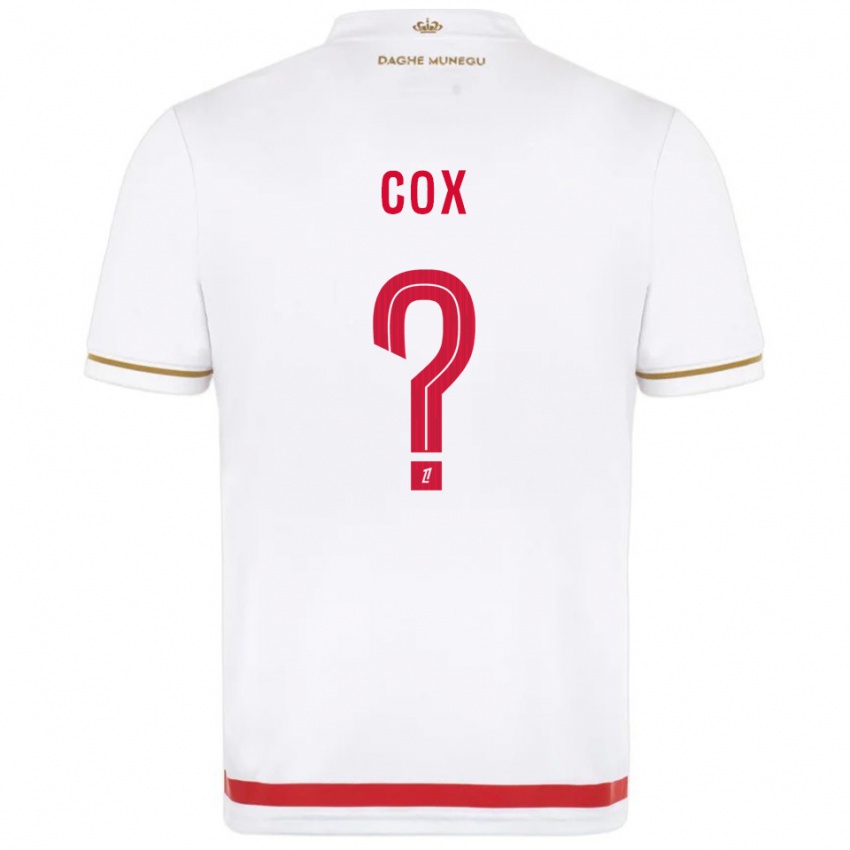 ילדים Matthew Cox #0 אדום לבן ג'רזי ביתית 2025/26 חולצה קצרה