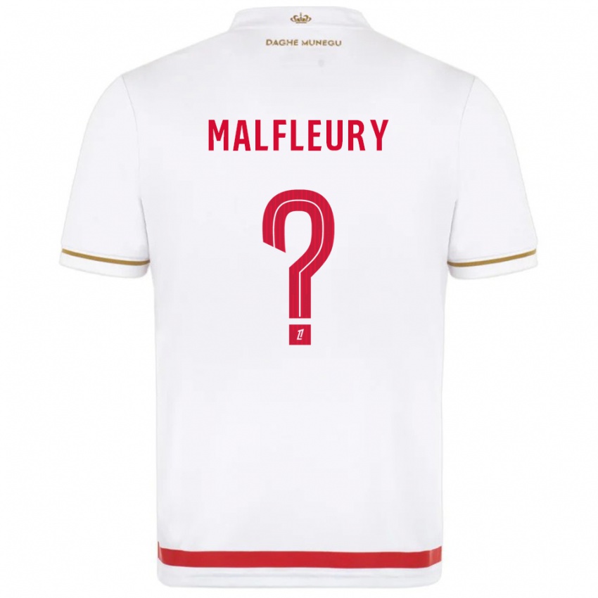 ילדים ג'פרי מלפלורי #0 אדום לבן ג'רזי ביתית 2025/26 חולצה קצרה