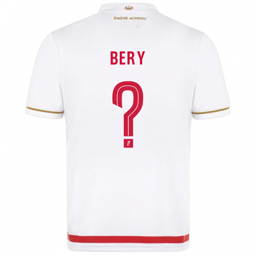 ילדים ג׳ולס ברי #0 אדום לבן ג'רזי ביתית 2025/26 חולצה קצרה