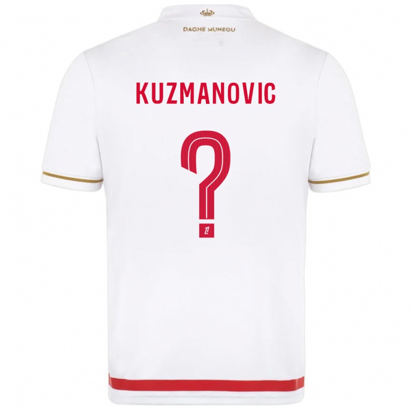 ילדים דייאן קוזמנוביץ׳ #0 אדום לבן ג'רזי ביתית 2025/26 חולצה קצרה