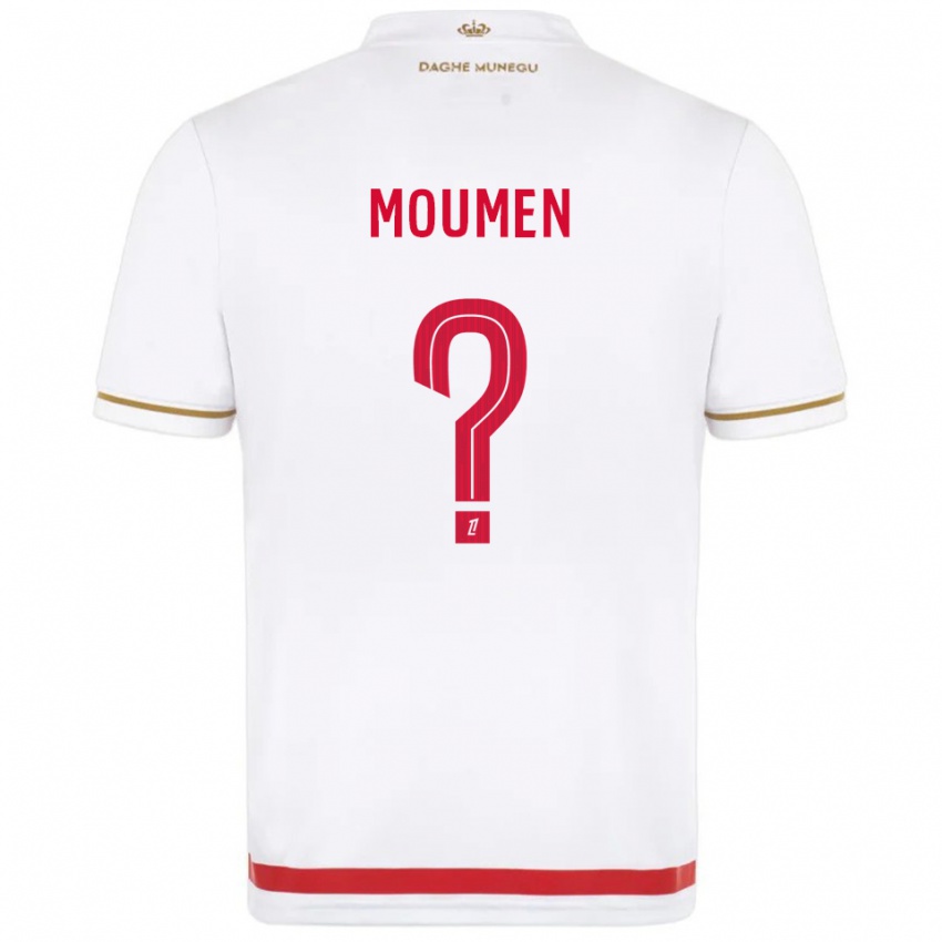 ילדים Jebril Moumen #0 אדום לבן ג'רזי ביתית 2025/26 חולצה קצרה