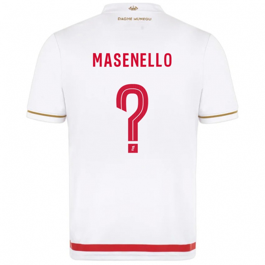 ילדים Tristan Masenello #0 אדום לבן ג'רזי ביתית 2025/26 חולצה קצרה