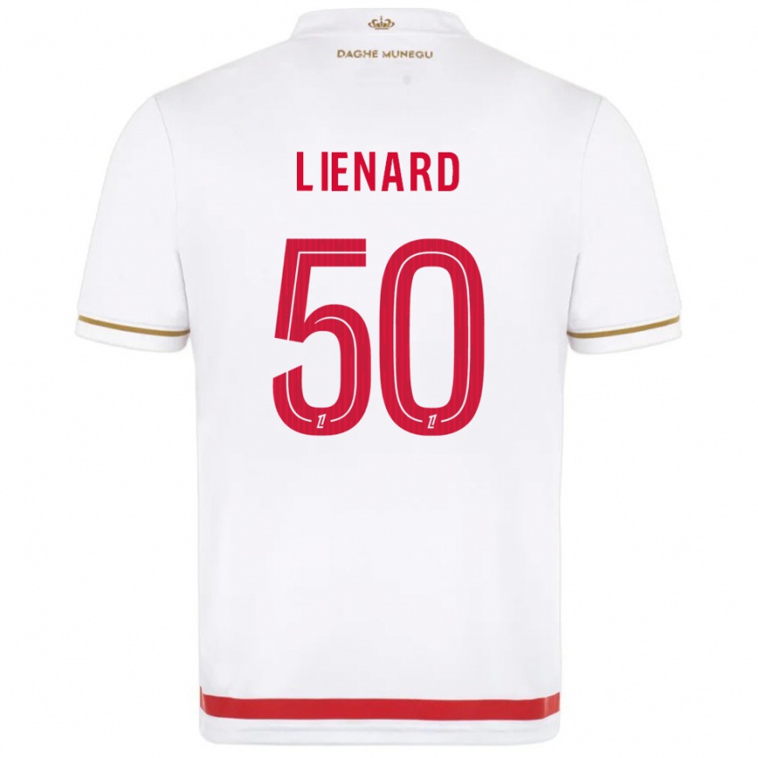 ילדים יאן פרנסואה ליאנארד #50 אדום לבן ג'רזי ביתית 2025/26 חולצה קצרה