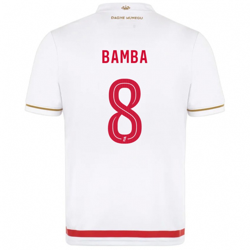 ילדים אלאג׳י באמבה #8 אדום לבן ג'רזי ביתית 2025/26 חולצה קצרה