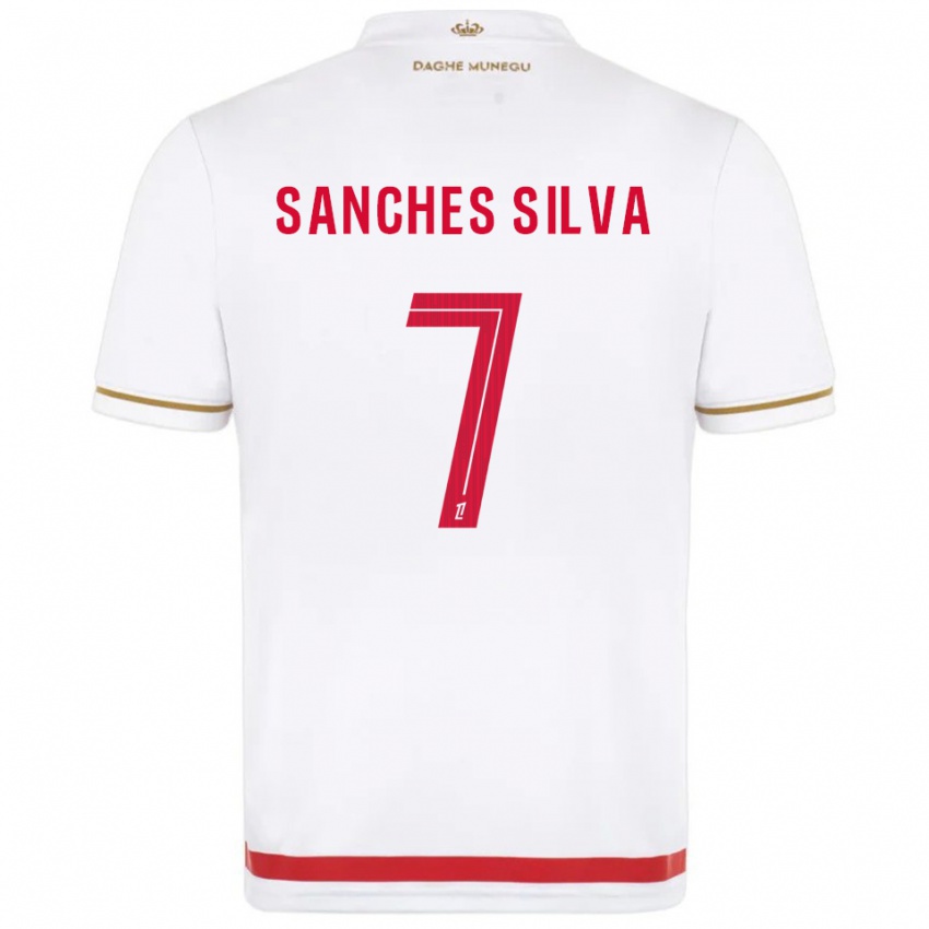 ילדים ג׳ורדי סאנצ'ס #7 אדום לבן ג'רזי ביתית 2025/26 חולצה קצרה