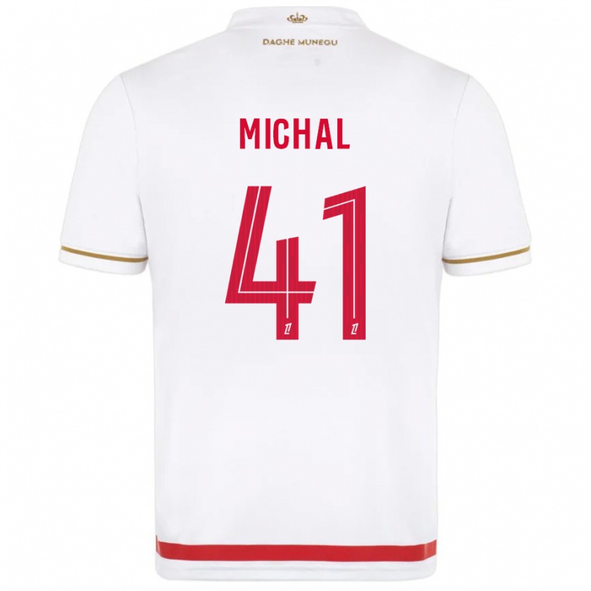 ילדים לוקאס מיכל #41 אדום לבן ג'רזי ביתית 2025/26 חולצה קצרה