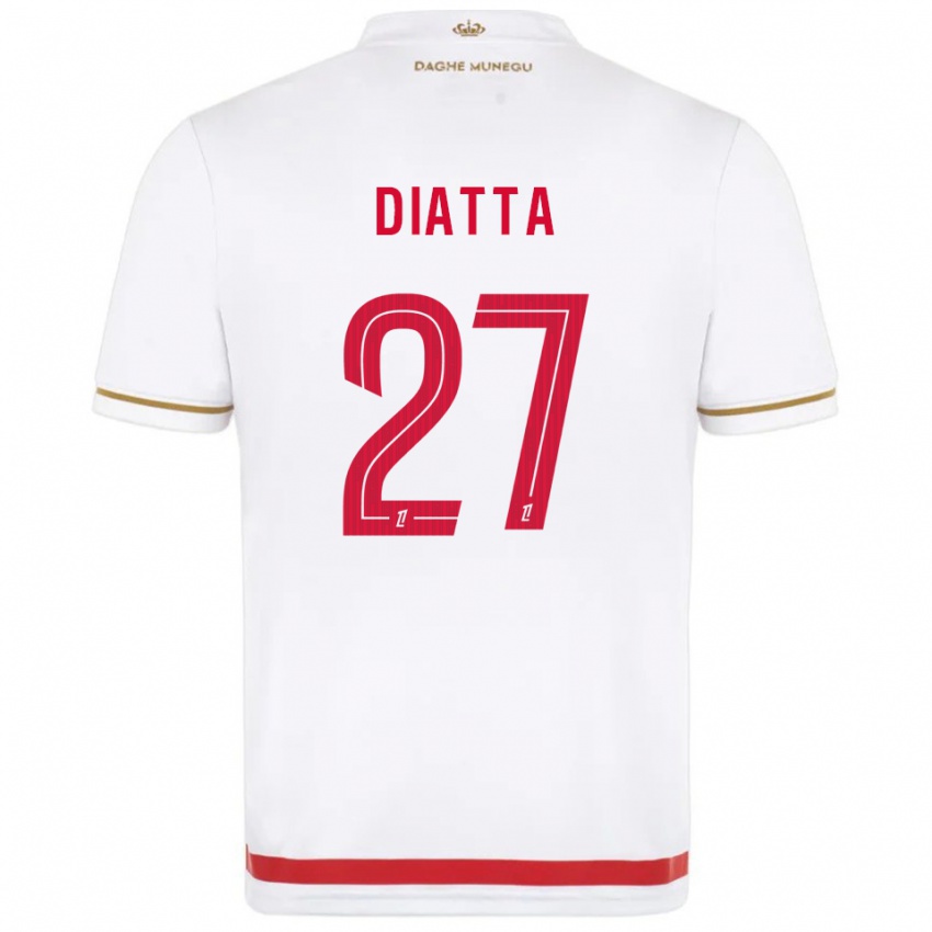 ילדים קרפין דיאטה #27 אדום לבן ג'רזי ביתית 2025/26 חולצה קצרה