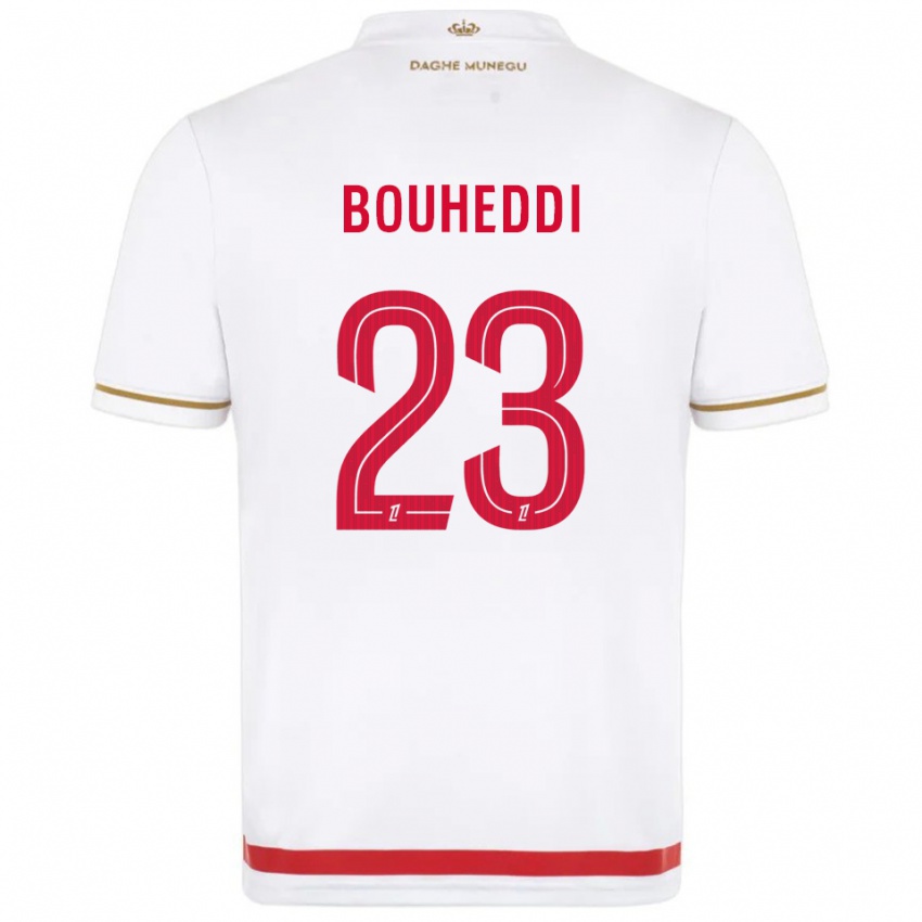 ילדים Akim Bouheddi #23 אדום לבן ג'רזי ביתית 2025/26 חולצה קצרה