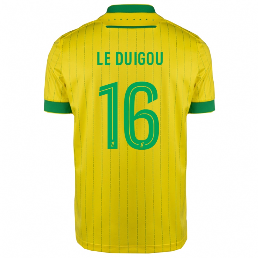 ילדים Daniel Le Duigou #16 צהוב ירוק ג'רזי ביתית 2025/26 חולצה קצרה