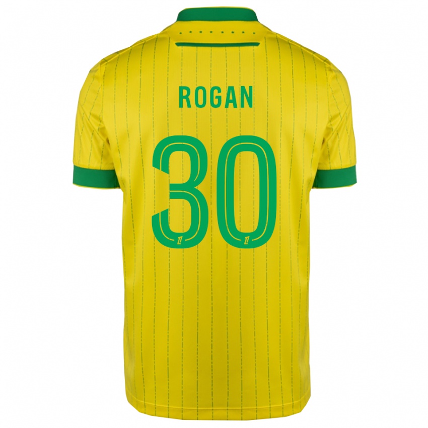 ילדים מאנג׳ה רוגן #30 צהוב ירוק ג'רזי ביתית 2025/26 חולצה קצרה