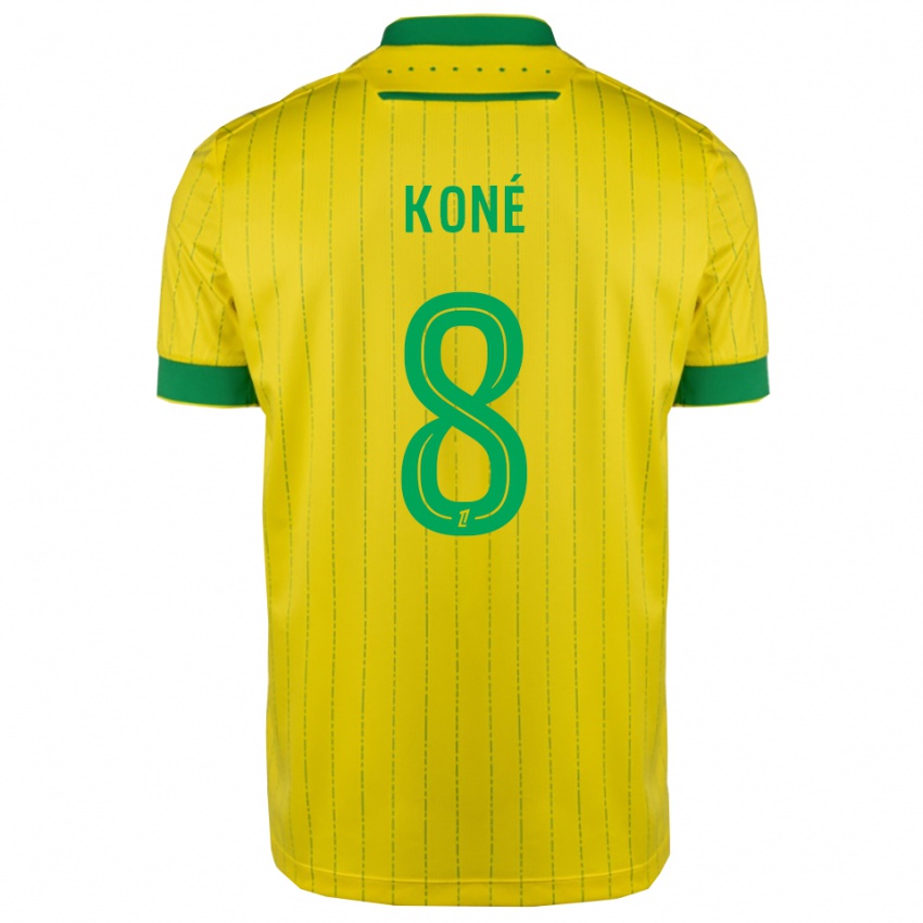 ילדים קסום קונה #8 צהוב ירוק ג'רזי ביתית 2025/26 חולצה קצרה