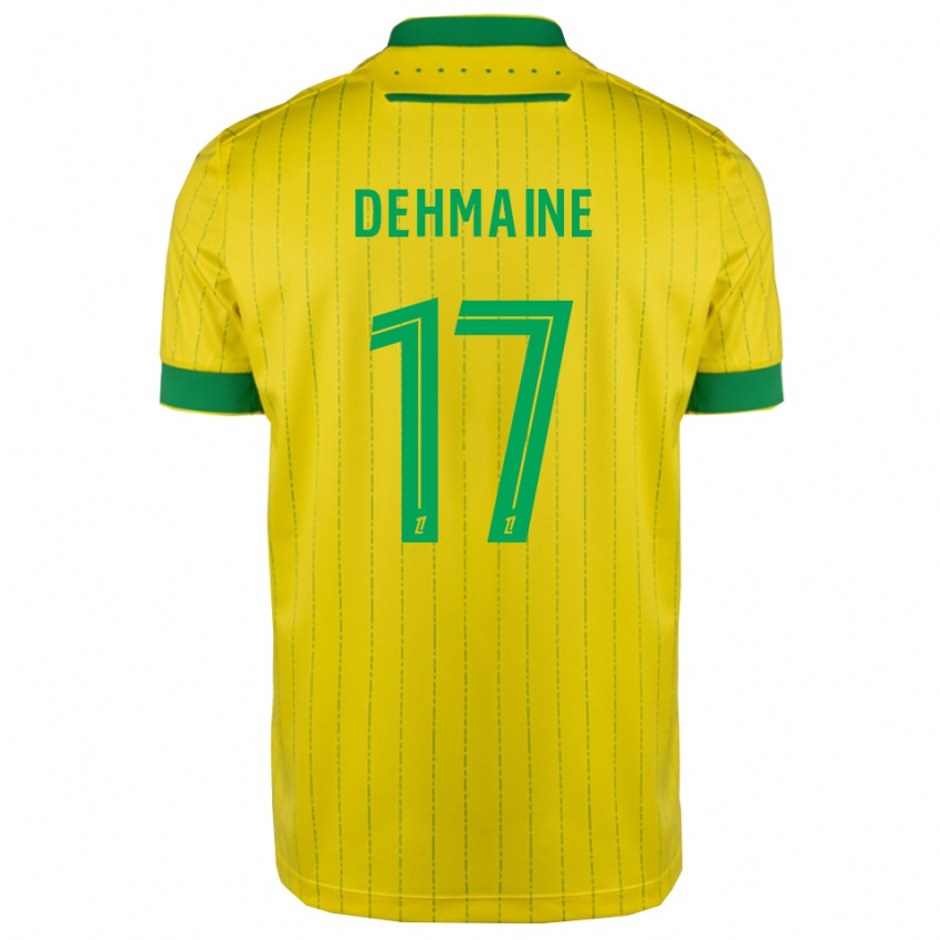 ילדים Dehmaine Assoumani #17 צהוב ירוק ג'רזי ביתית 2025/26 חולצה קצרה