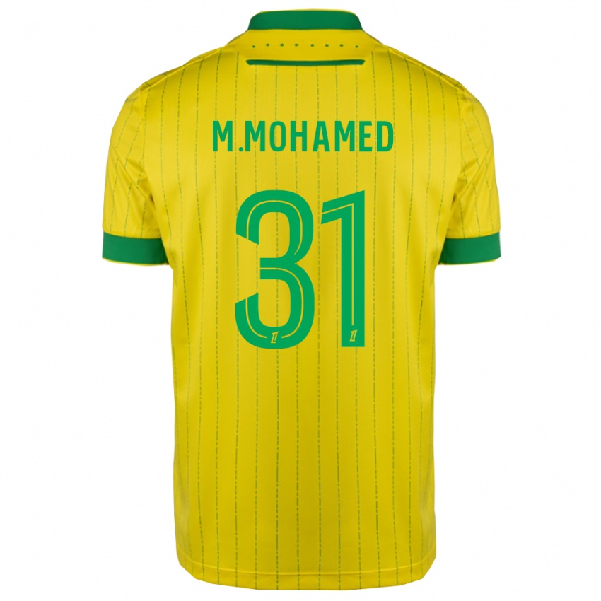 ילדים מוסטפא מוחמד #31 צהוב ירוק ג'רזי ביתית 2025/26 חולצה קצרה