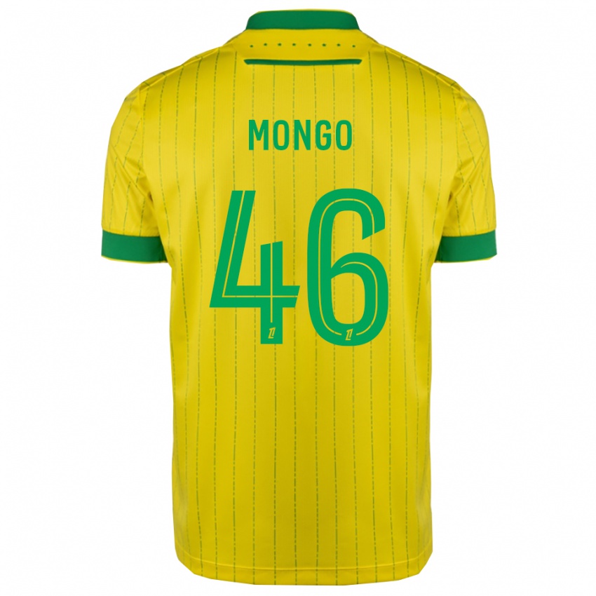 ילדים אנזו מונגו #46 צהוב ירוק ג'רזי ביתית 2025/26 חולצה קצרה