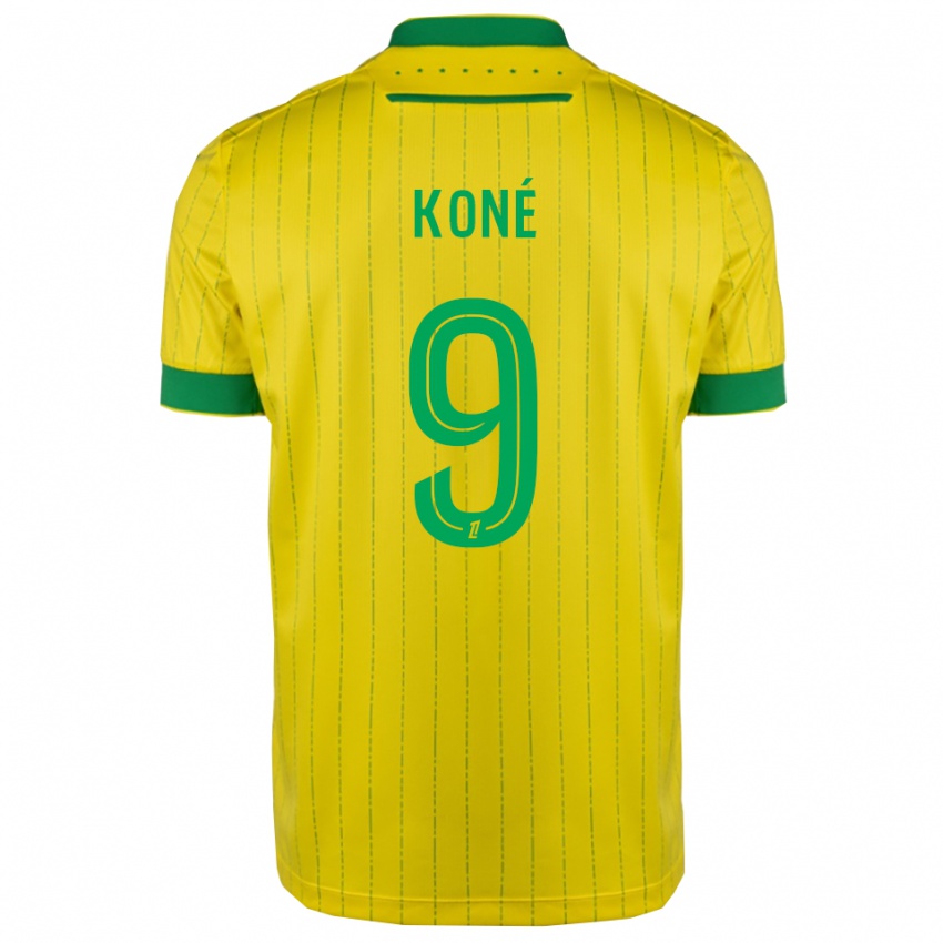 ילדים ג׳וניור ראזאק קונה #9 צהוב ירוק ג'רזי ביתית 2025/26 חולצה קצרה