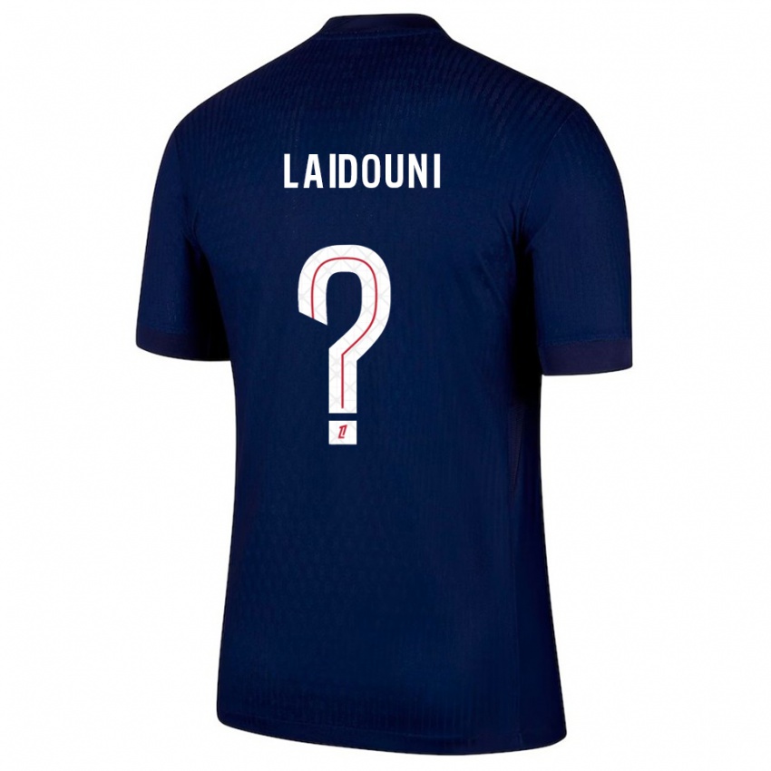 ילדים Adam Laidouni #0 כחול נייבי אדום ג'רזי ביתית 2025/26 חולצה קצרה