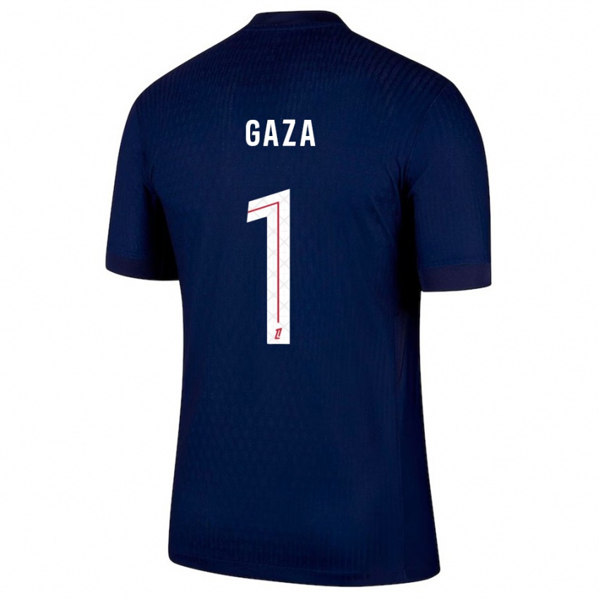 ילדים ג׳וני מעזה #1 כחול נייבי אדום ג'רזי ביתית 2025/26 חולצה קצרה