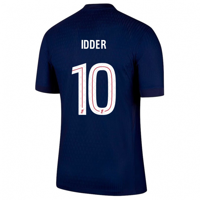 ילדים Younes Idder #10 כחול נייבי אדום ג'רזי ביתית 2025/26 חולצה קצרה