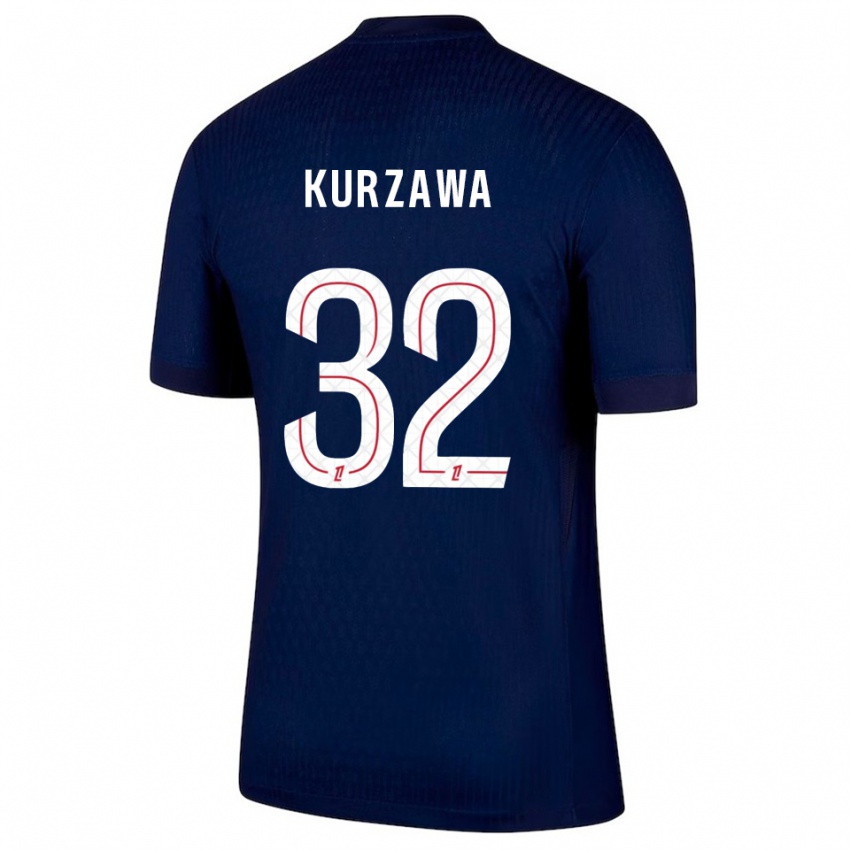 ילדים לאבין קורזאווה #32 כחול נייבי אדום ג'רזי ביתית 2025/26 חולצה קצרה