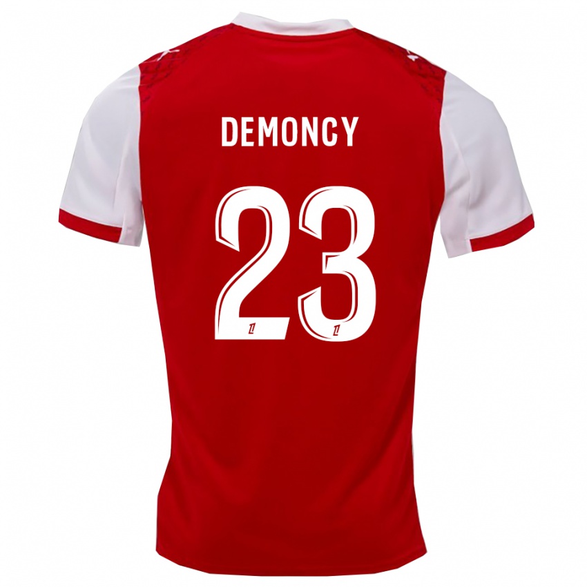 ילדים Yohan Demoncy #23 אדום לבן ג'רזי ביתית 2025/26 חולצה קצרה